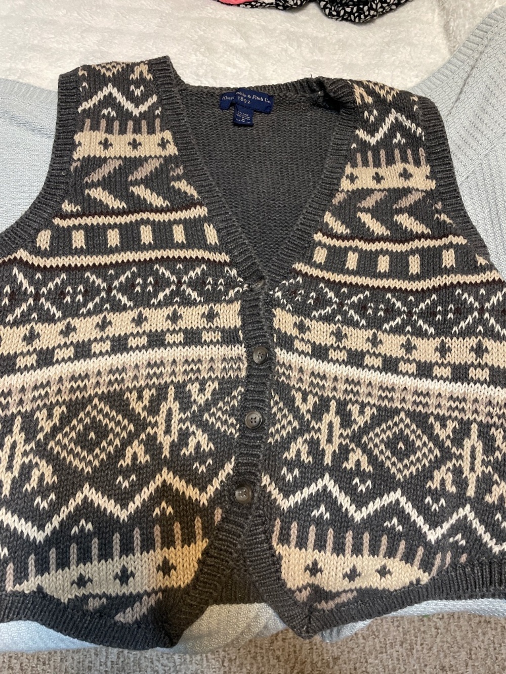 Abercrombie and fitch sweater vest